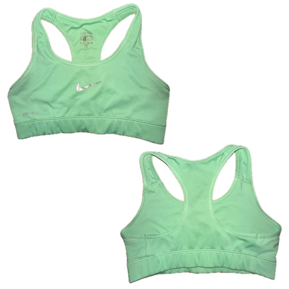 Nike Pro Sport Bra - Dri-Fit - S - Pastel Green/Silver